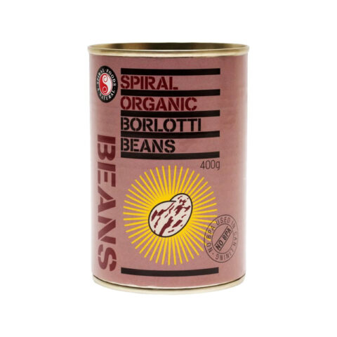 Spiral organic borlotti beans
