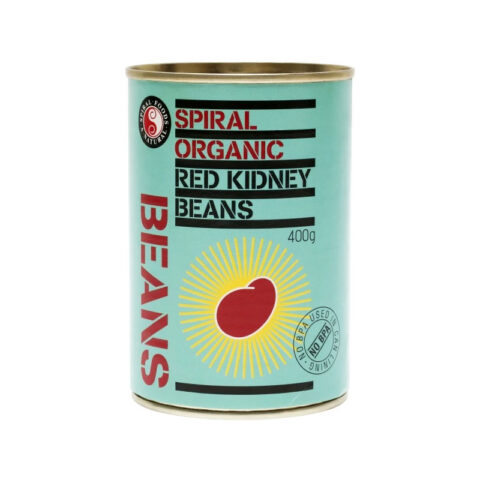Spiral organic red kidney beans